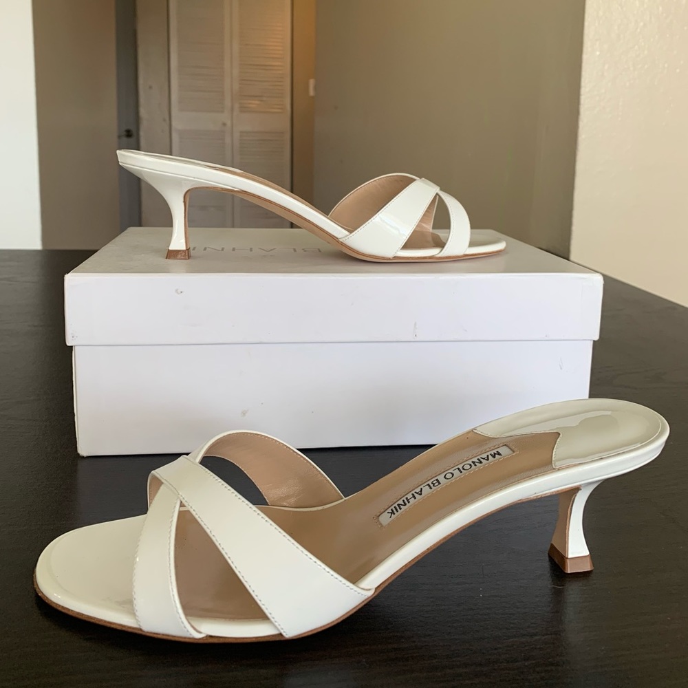 cat heels by Manolo Blahnik